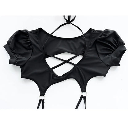 One Piece Swimwear Sexy Women Monokini Backless Slingshot Swimsuit Teddy Lingerie